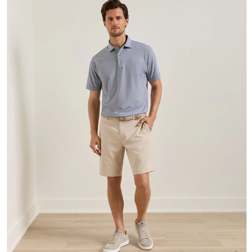 Mens PETER MILLAR Salem Performance Short Khaki Size 38